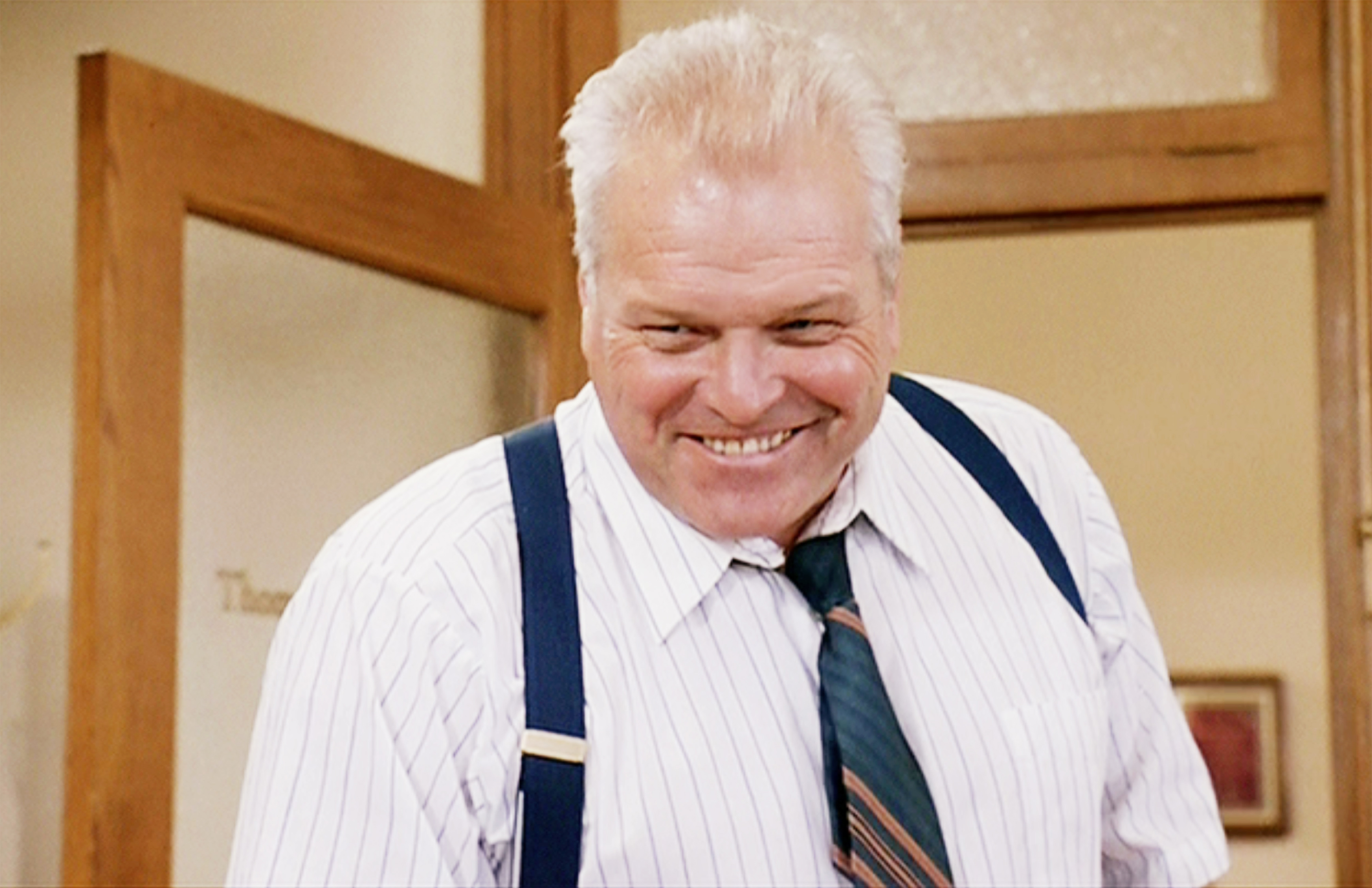 LOS ANGELES - MARCH 31: The movie "Tommy Boy", directed by Peter Segal. Seen here, Brian Dennehy as Big Tom Callahan.  Initial theatrical release March 31, 1995. Screen capture. Paramount Pictures. (Photo by CBS via Getty Images)