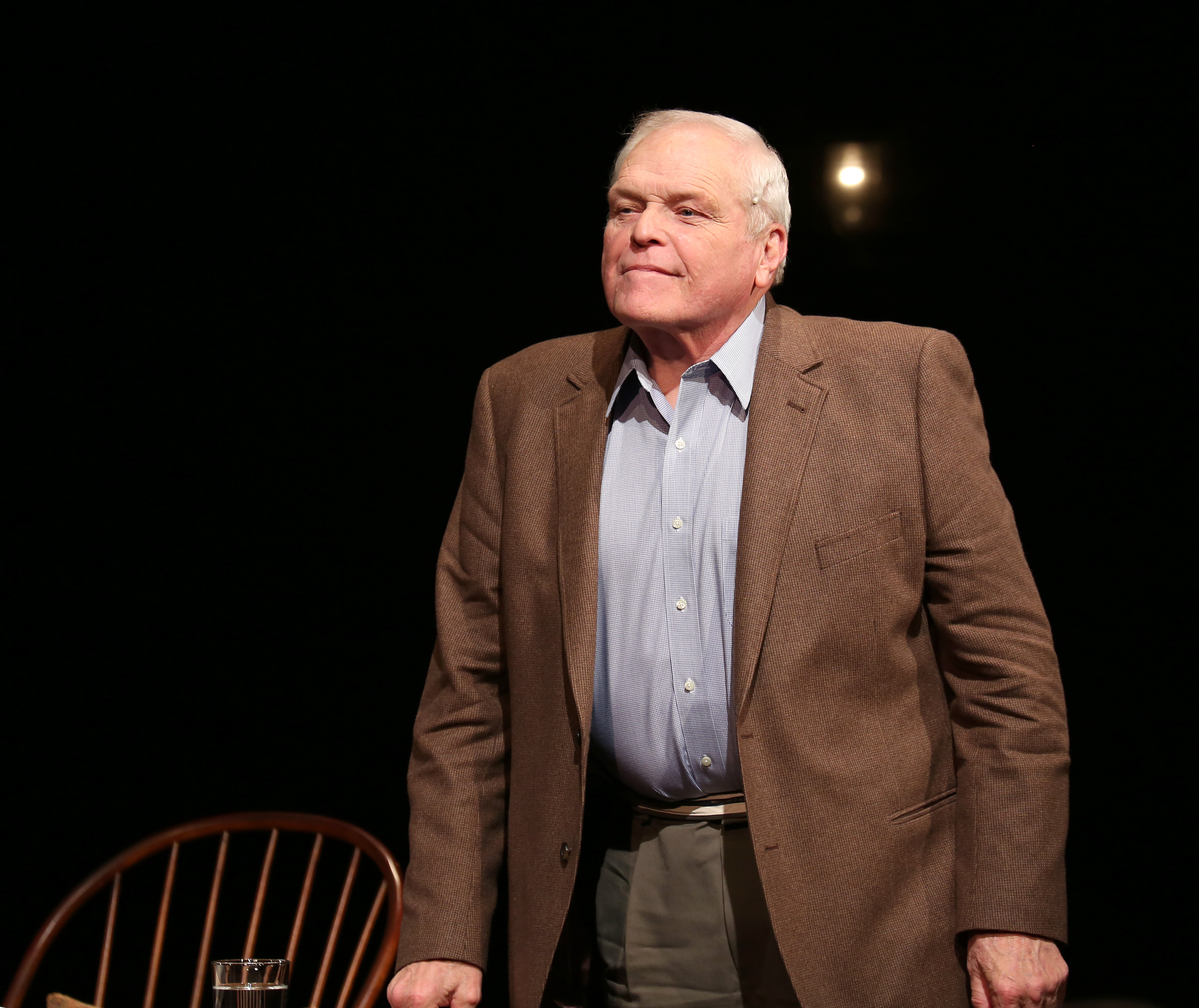 NEW YORK, NY - SEPTEMBER 18:  Brian Dennehy during the Broadway opening night performance curtain call of 'Love Letters' at the Brooks Atkinson Theatre on September 18, 2014 in New York City.  (Photo by Walter McBride/WireImage)