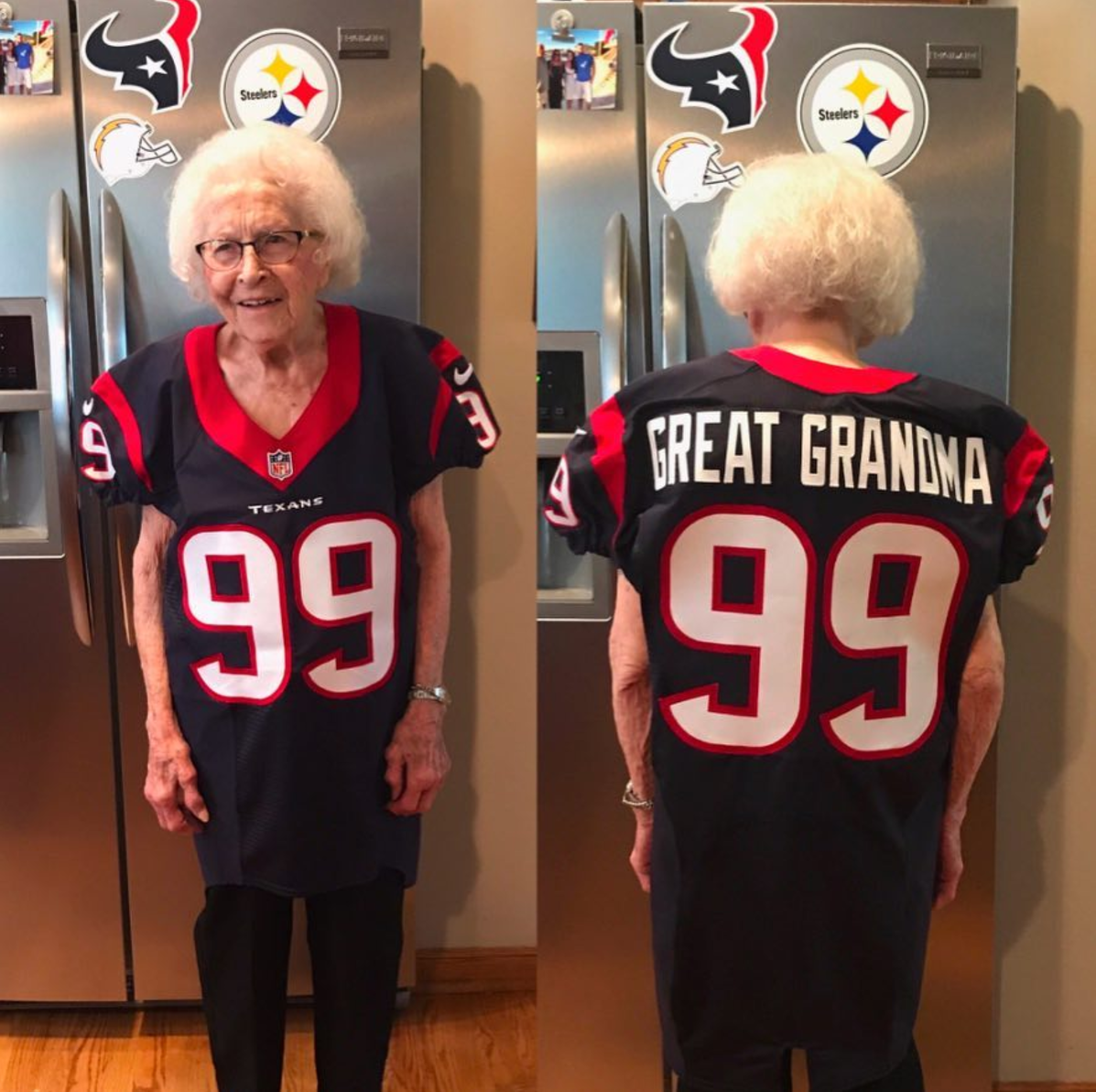 JJ Watt gifts real jersey to student who wore homemade one to