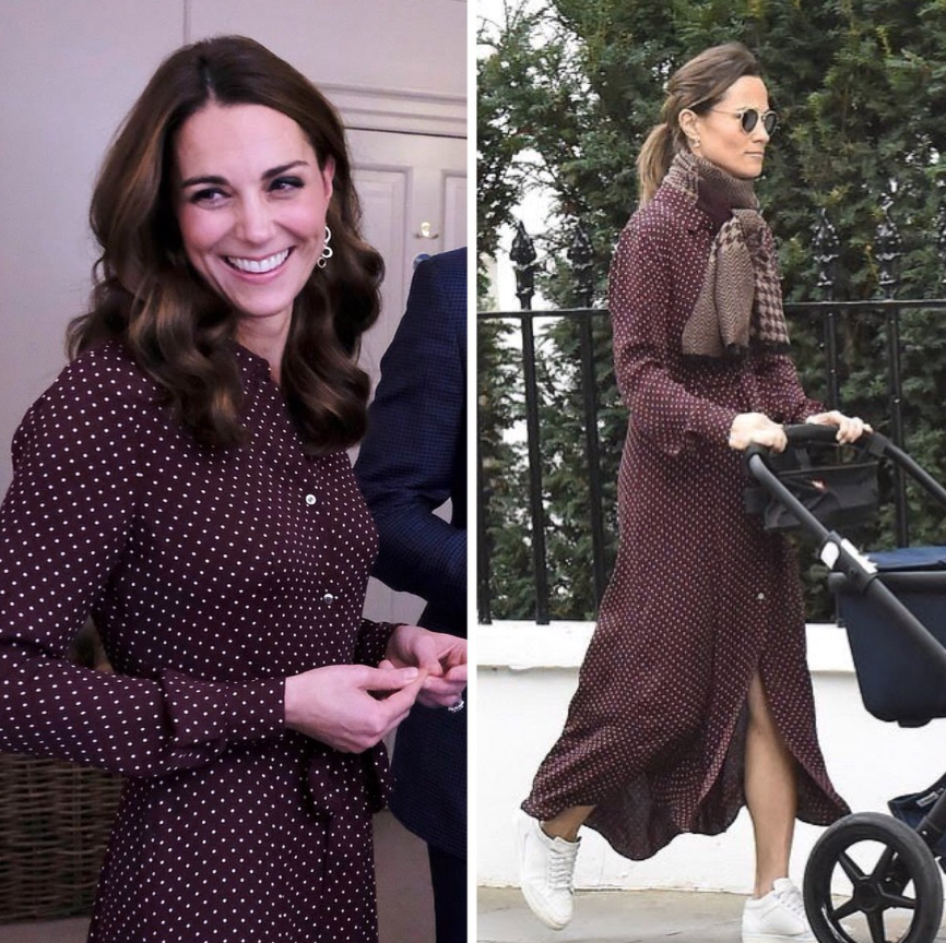 Pippa Middleton’s twinning moment with sister Kate