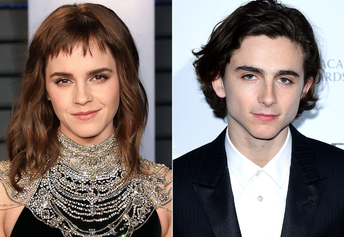 Emma Watson Bonds With Timothee Chalamet Saoirse Ronan Greta Gerwig On Set Of Little Women