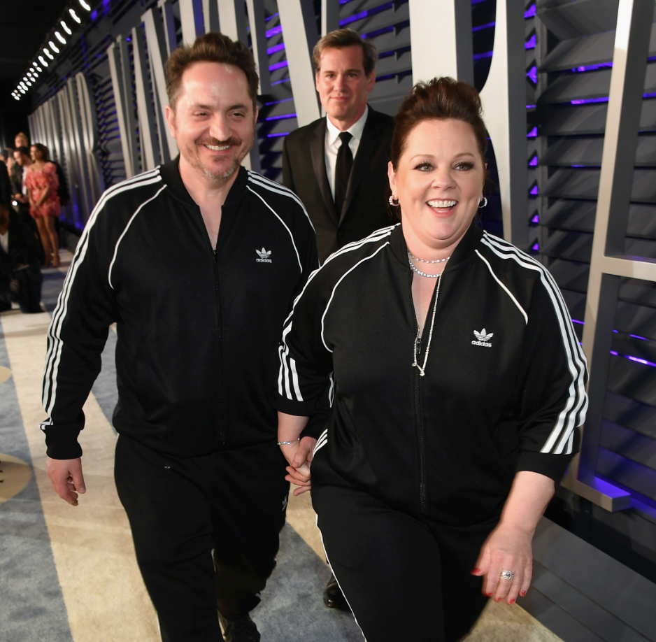 father and son matching adidas tracksuits