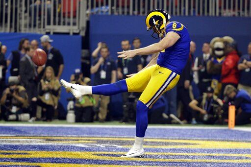 Rams' Johnny Hekker sets Super Bowl record with 65-yard punt – Boston Herald