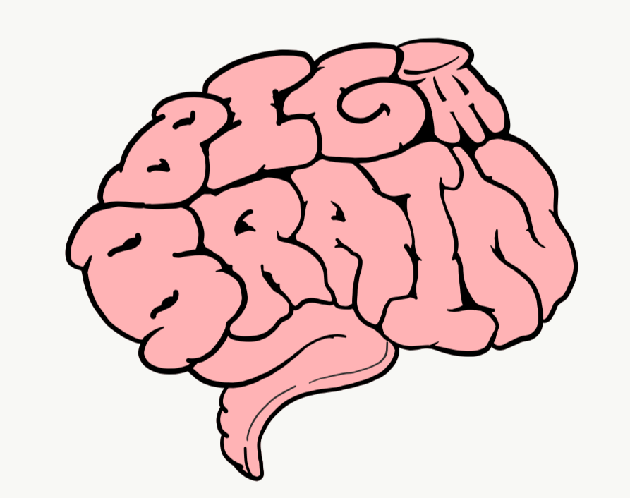 Large brained. Биг мозг. Брокколи мозг. Мозг думает Мем Вселенная. Логотип big Brain.