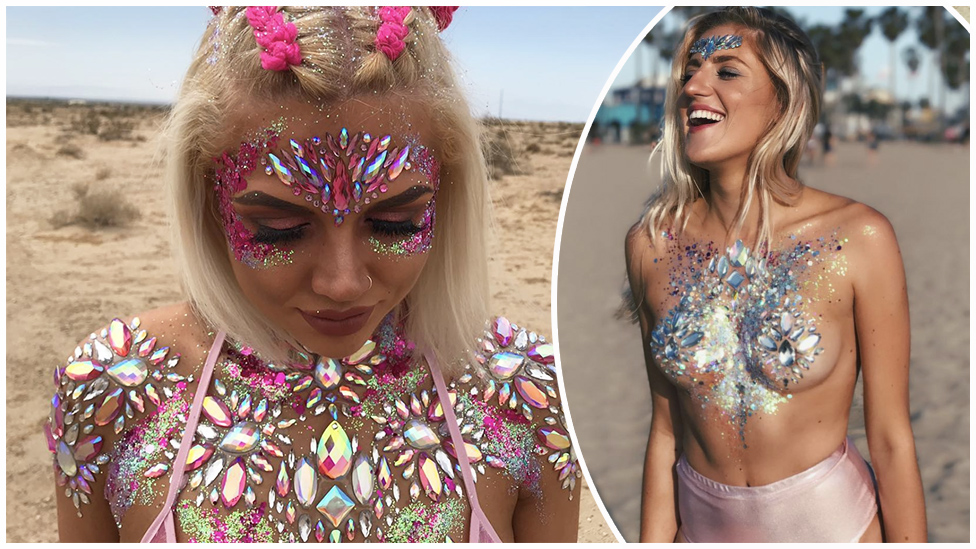 Glitter Boobs Are Music Festival Season's Sparkly New Alternative to  Wearing a Shirt (48 pics) 