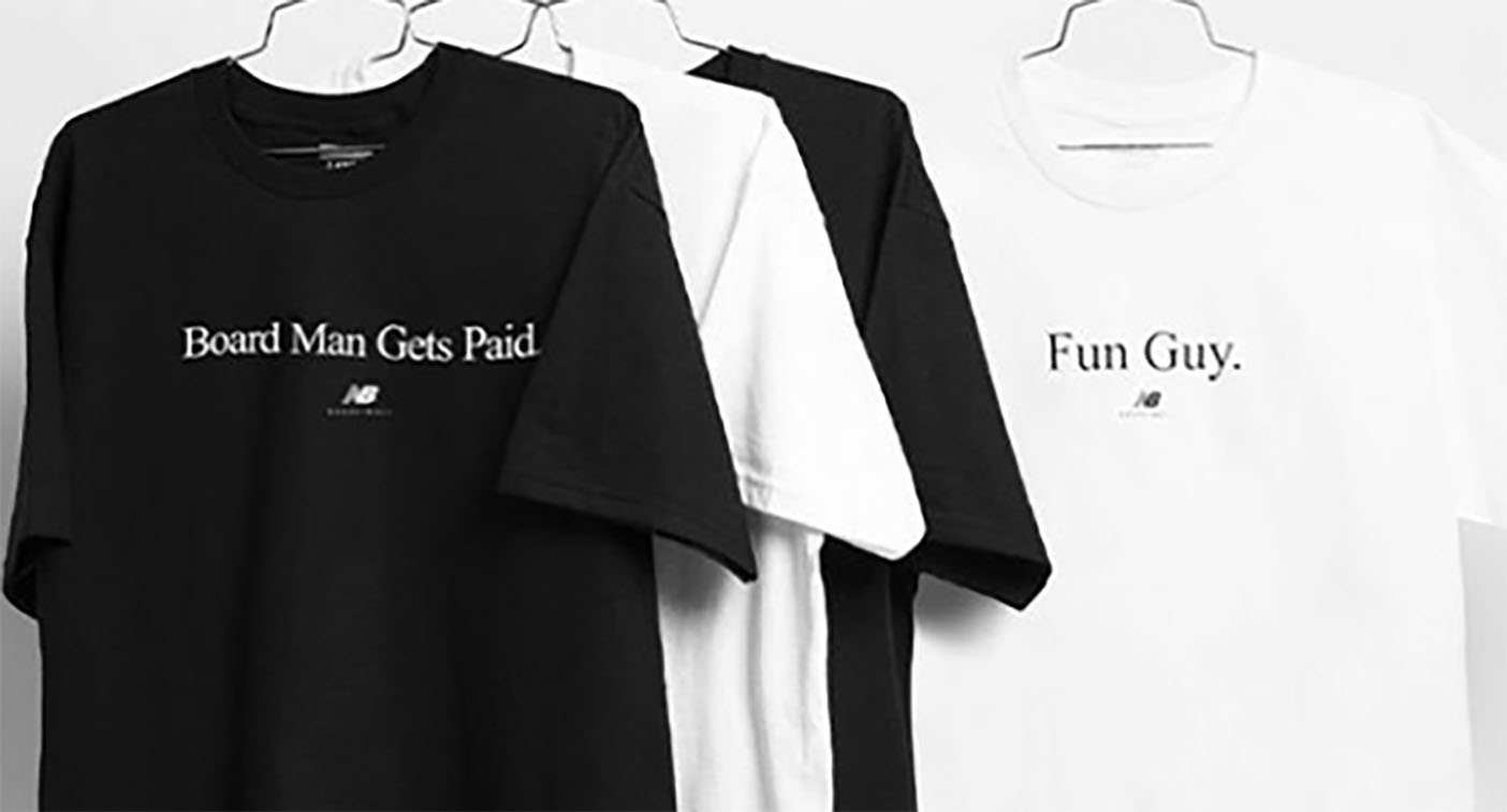 fun guy new balance tee