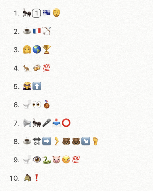 emoji answer world cup