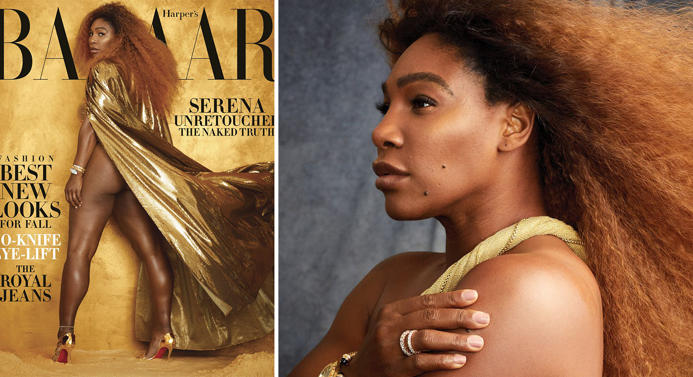 Serena Williams Poses Unretouched For Magazine Shoot Details Therapy Following Us Open Sexism 