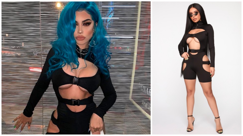 Shoppers mock Fashion Nova buckle up bodysuit