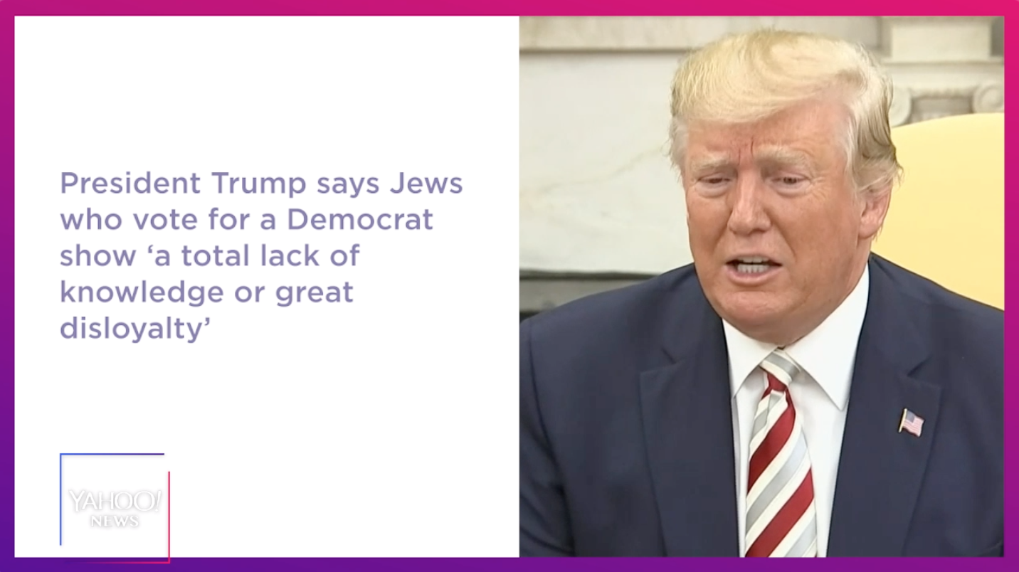 Trump Says Jews Who Vote For Democrats Show ‘a Total Lack Of Knowledge Or Great Disloyalty 