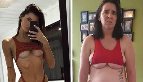 Mum blogger Laura's hilarious underboob bikini fail