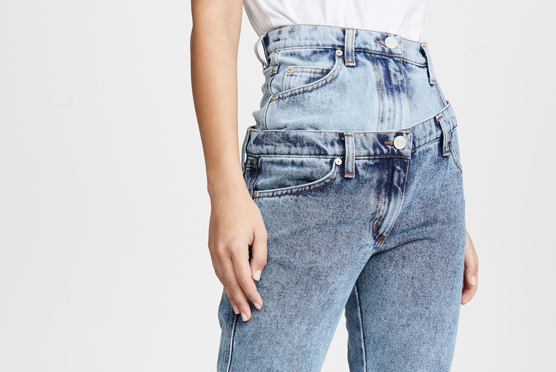 Double waisted jeans trend weird fall trend