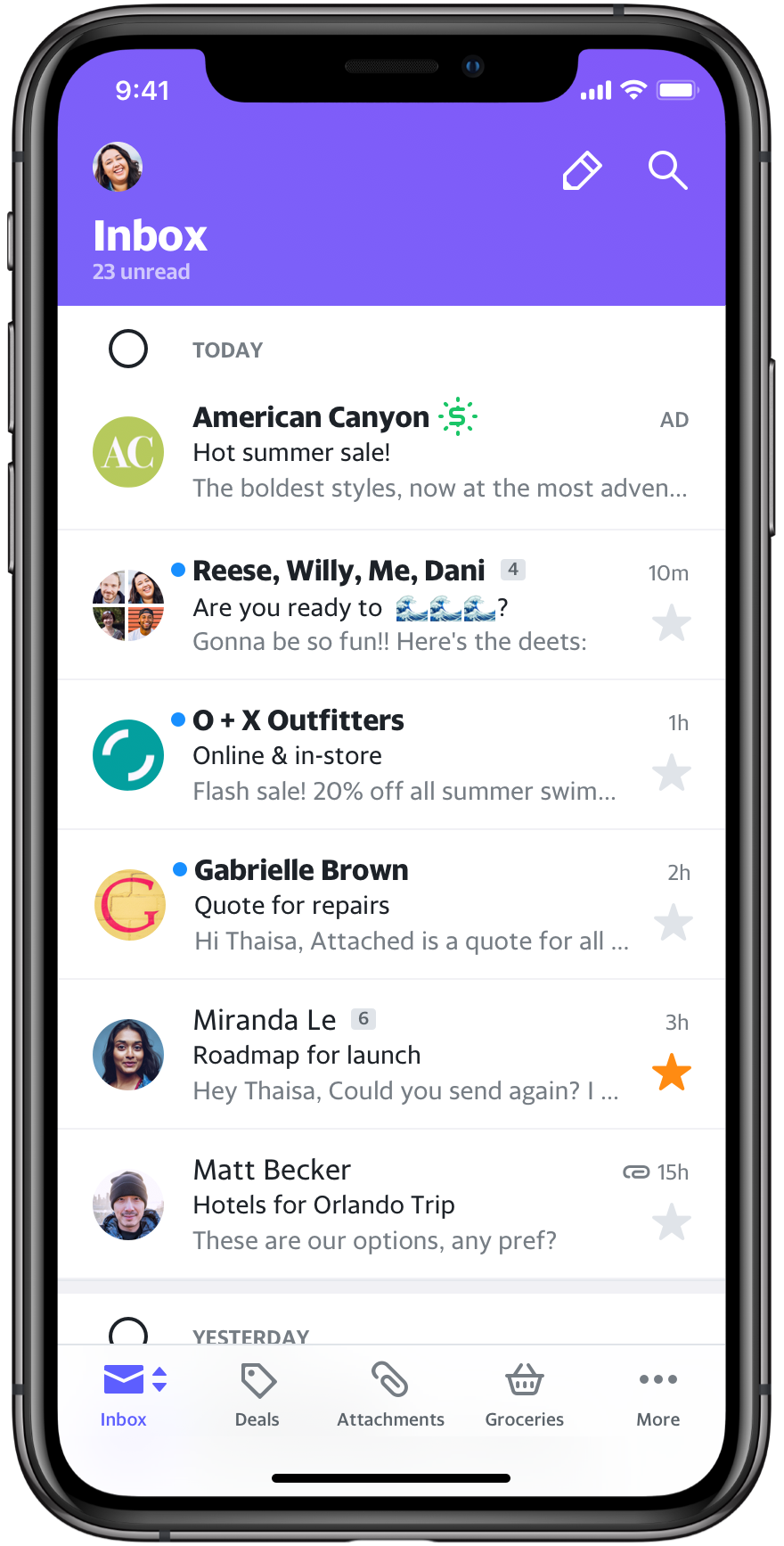 Yahoos Redesigned Mail App Aims To Bring Order To Your Inbox