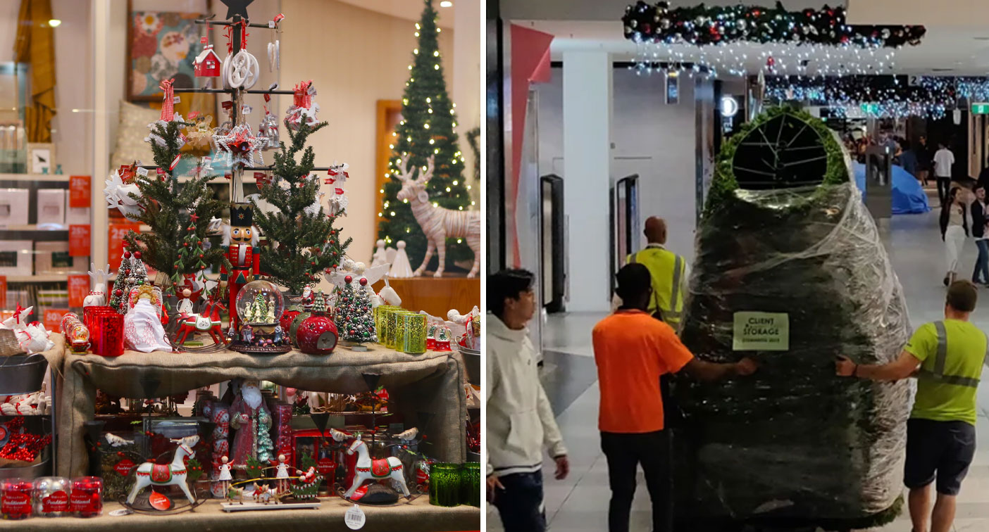 Christmas decorations appearing in Australian stores in