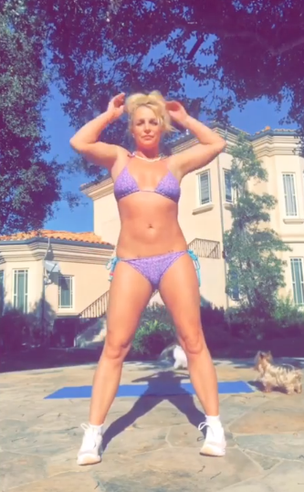 Britney Spears Does Yoga In A Teeny Bikini In Instagram Video