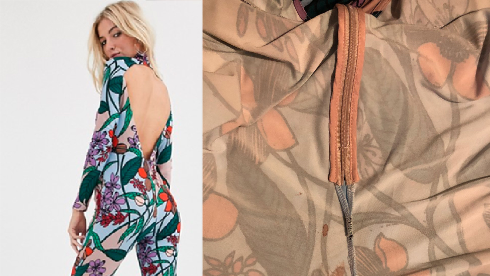 Woman left 'physically sick' after finding menstrual blood stains on new  ASOS jumpsuit
