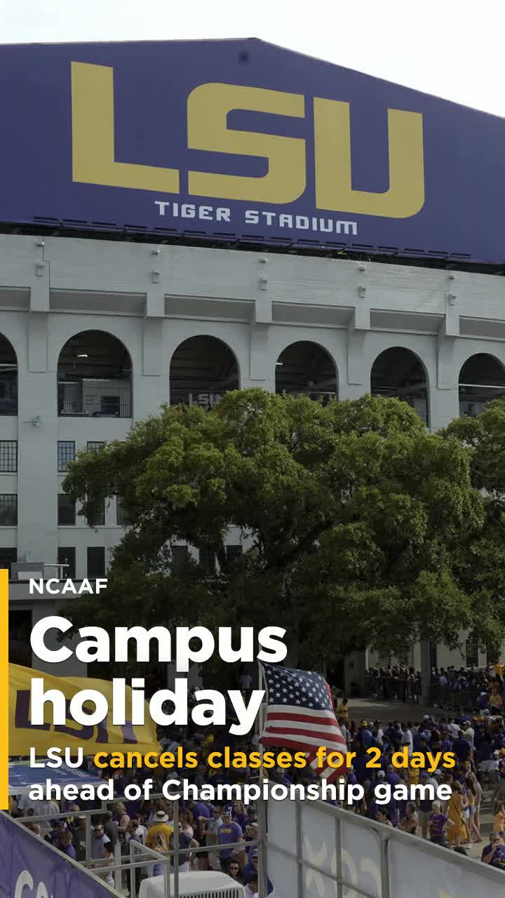 LSU cancels classes ahead of championship