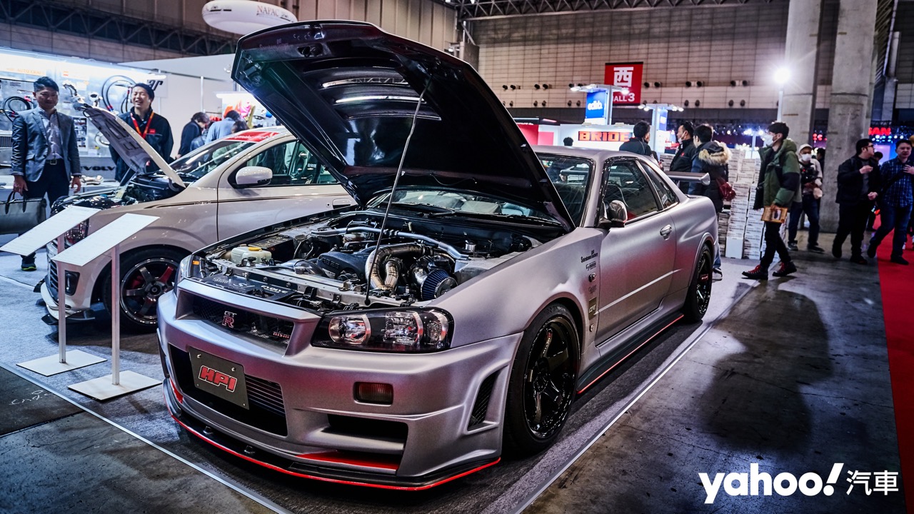 東京改裝車展 再次登上暴力顛峰 Hpi出手重新詮釋nissan經典之作skyline R34 Gt R