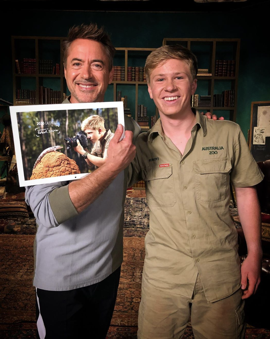 Robert Downey Jr Reunites With The Late Steve Irwin S Son Robert