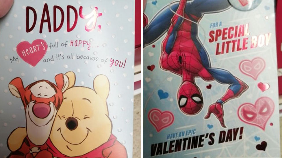 Valentine's Day cards for kids cause debate online