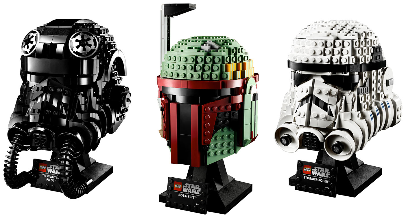 Star Wars LEGO launches buildable helmets