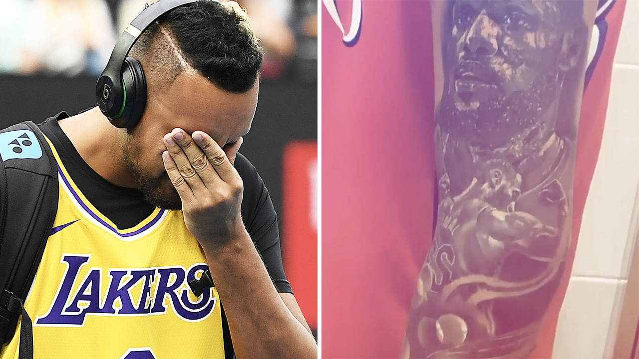 Nick Kyrgios Reveals Tattoo Of Kobe Bryant And Lebron James