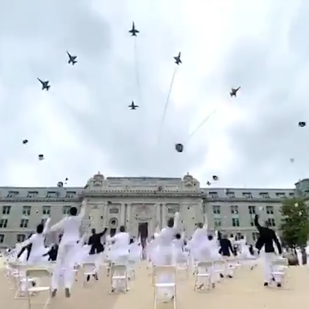 Blue Angels honor U.S. Naval Academy’s class of 2020 with special flyover