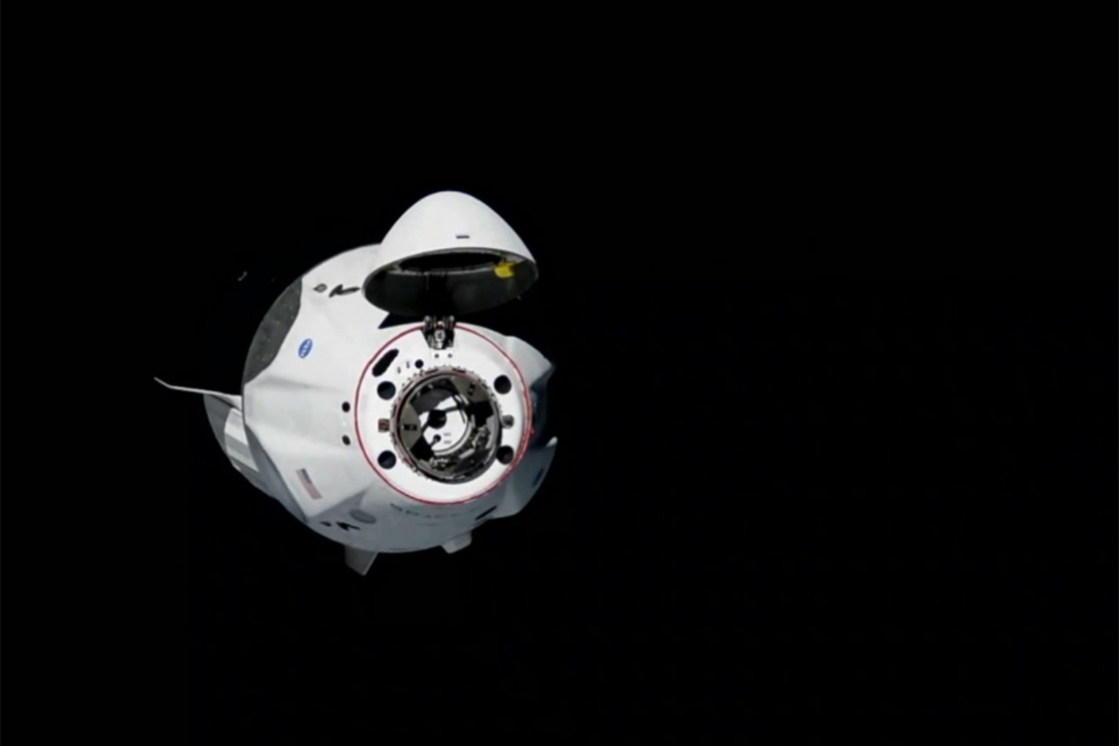 SpaceX Crew Dragon docks with the International Space Station