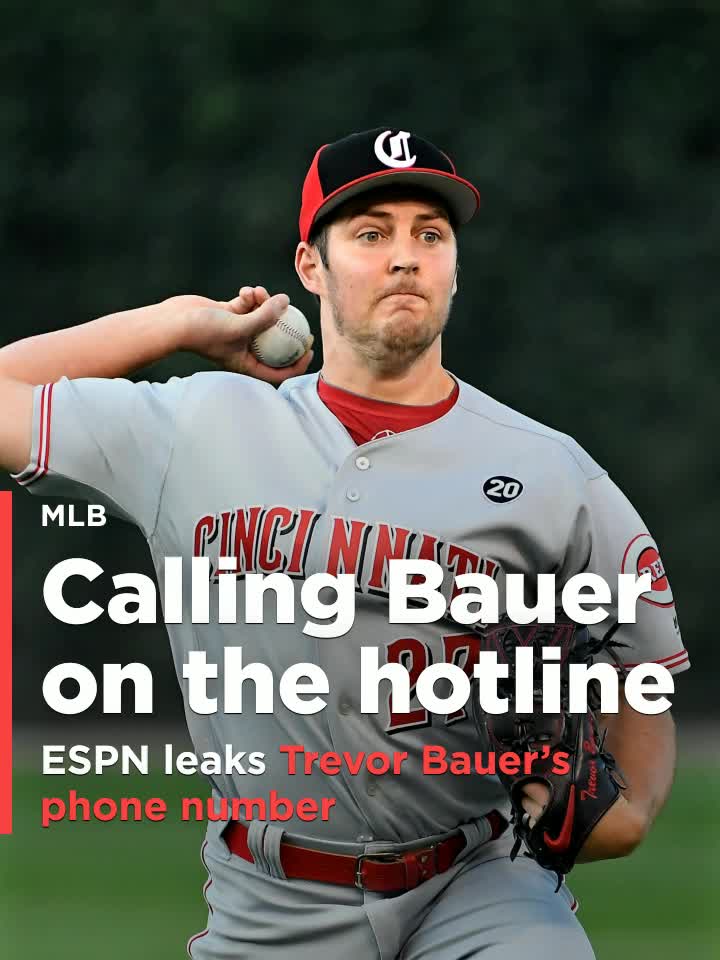 ESPN leaks Trevor Bauer's phone number