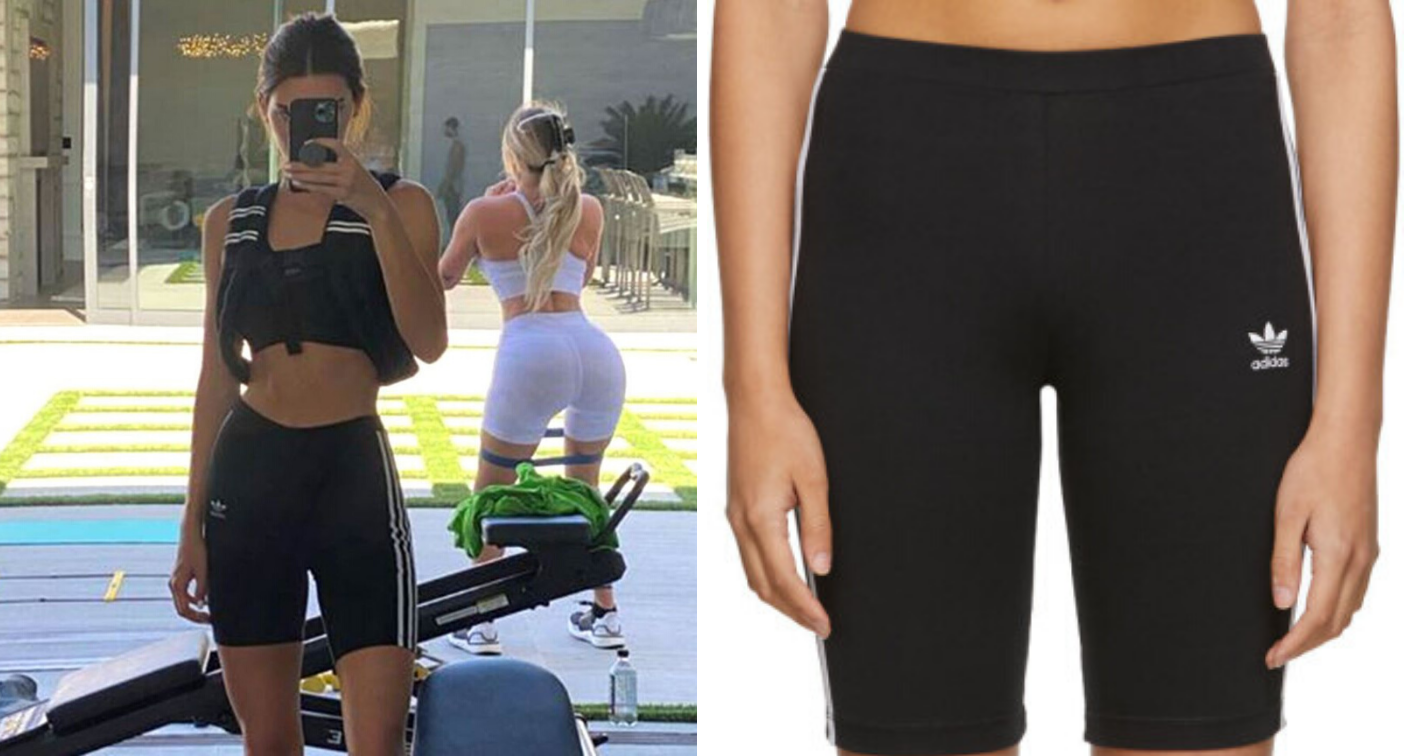 adidas biker shorts kylie jenner