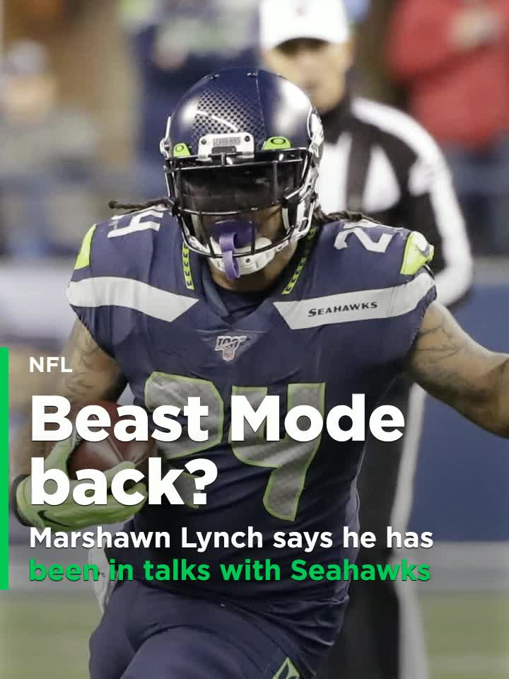 Marshawn Lynch says he has been in talks with Seahawks about