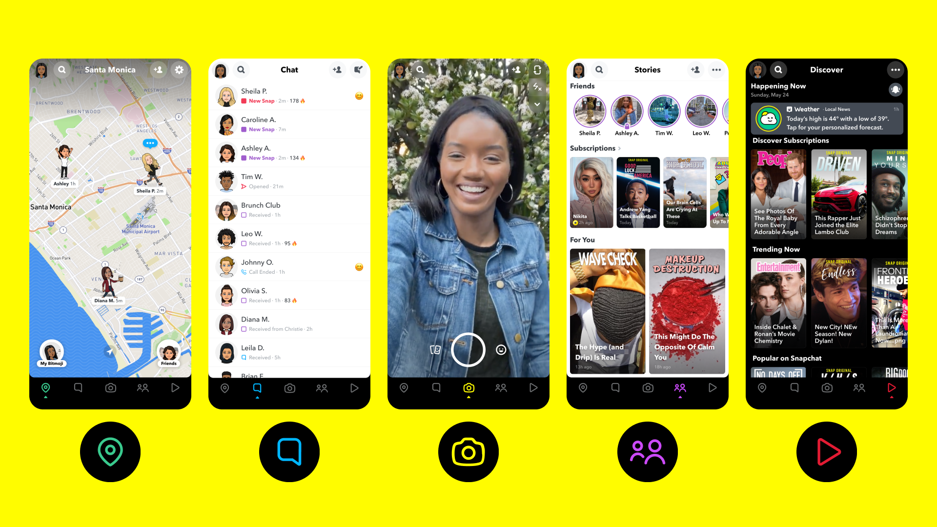 Snapchat redesign highlights the map and original content | Engadget