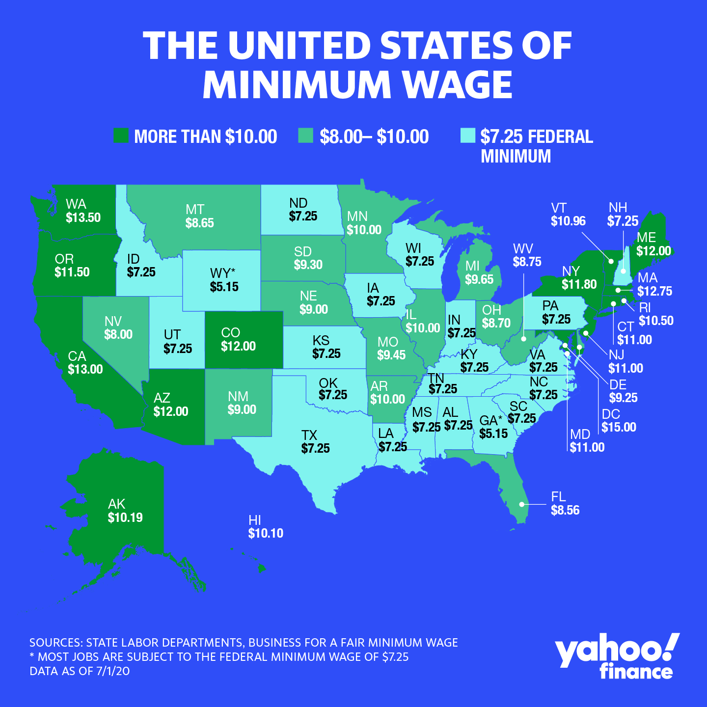 State With Highest Minimum Wage 2023 Minimum Wage by State 2024