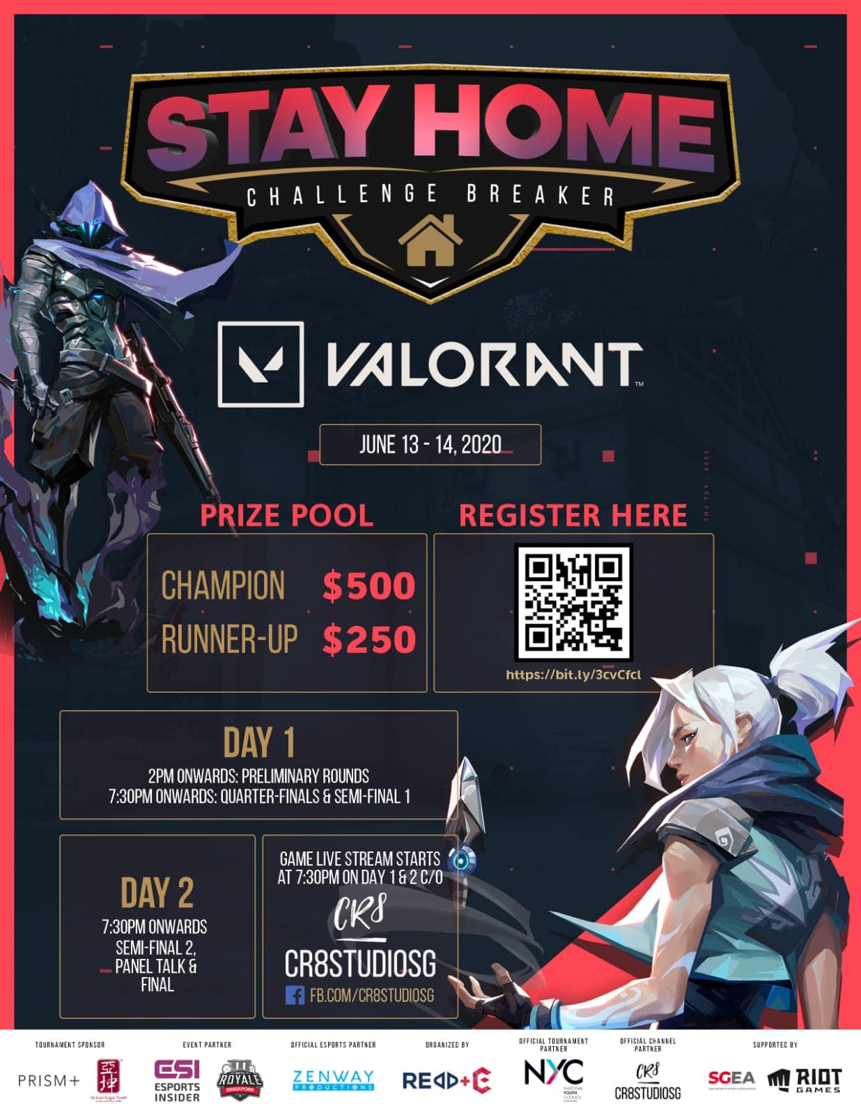 Weekly Esports Guide 8 15 June Fsl Mlbb In Indonesia Valorant Community Tournament In Singapore