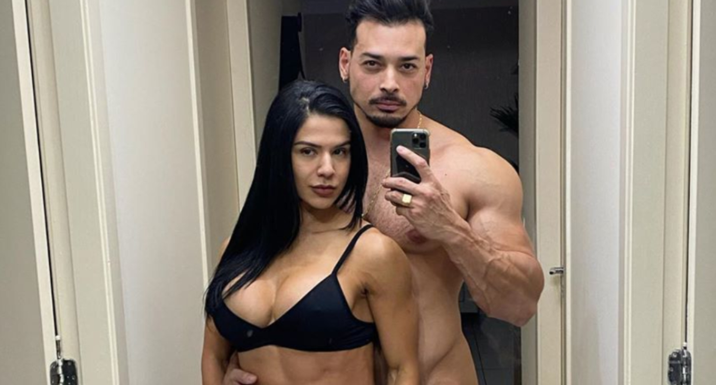 Felipe Franco está namorando musa fitness Eva Andressa