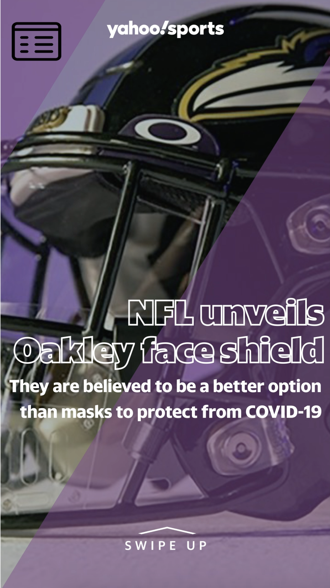 NFL unveils Oakley face shield intended to enhance COVID-19 safety