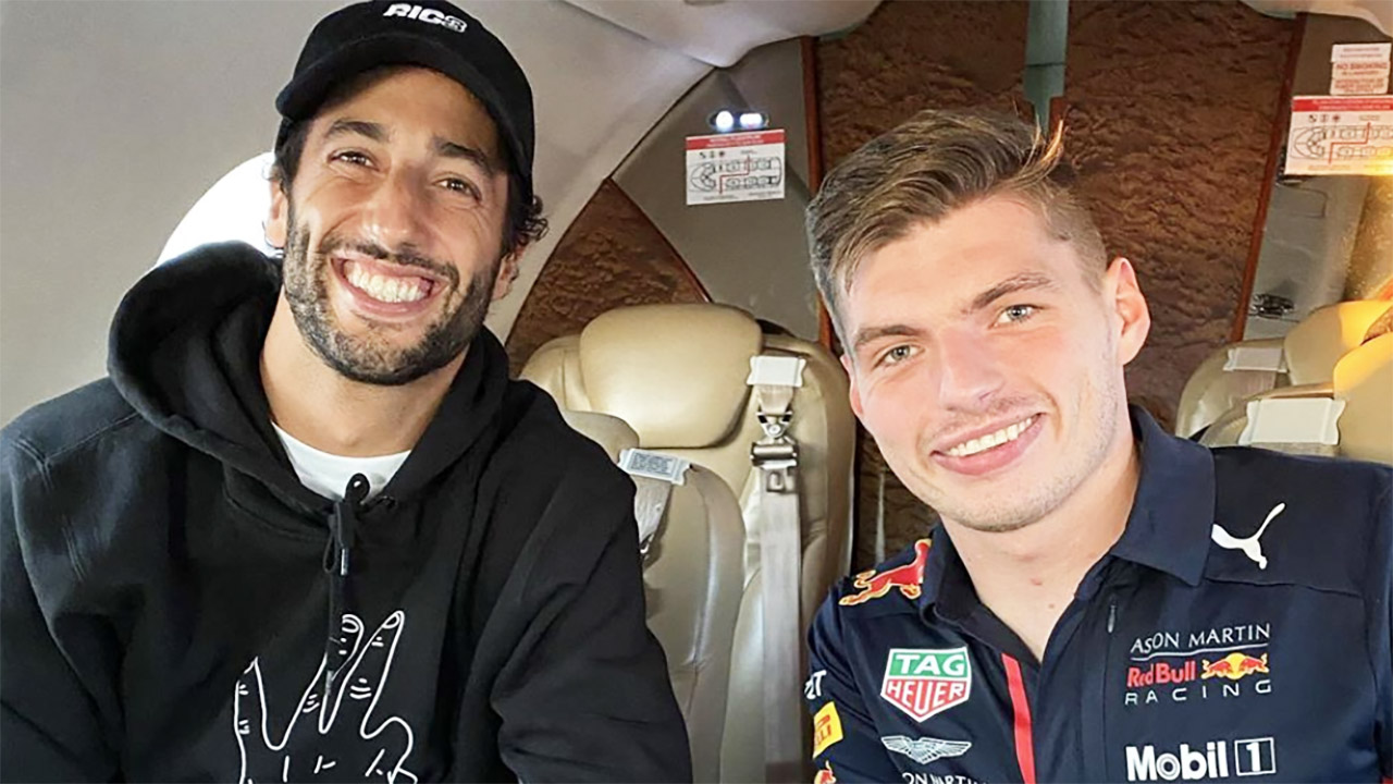 F1 Hungarian Grand Prix Daniel Ricciardo Max Verstappen Photo