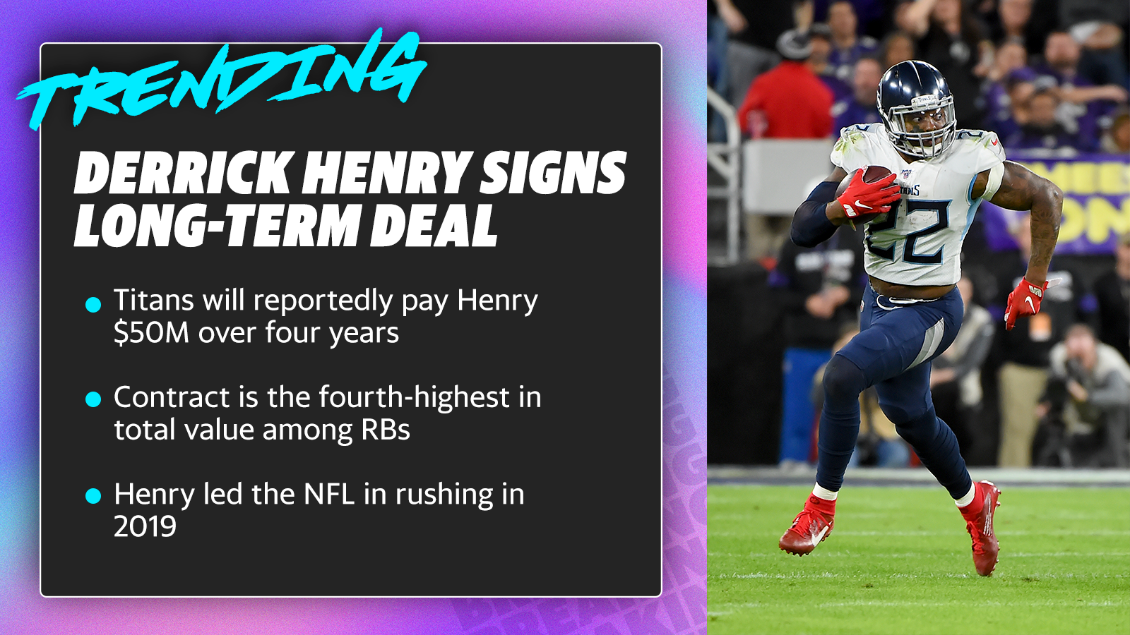 Derrick Henry has become an NFL superstar on his own terms