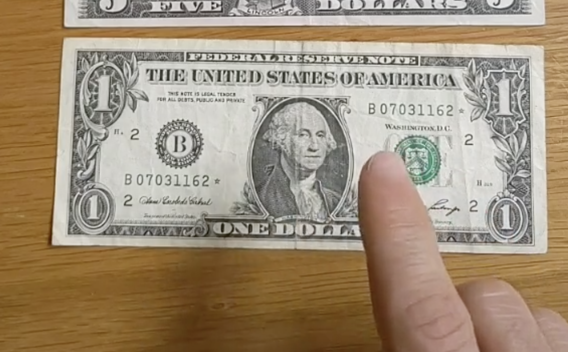 Banknot 1 dolar dollar 1988 USA USD, Kęty