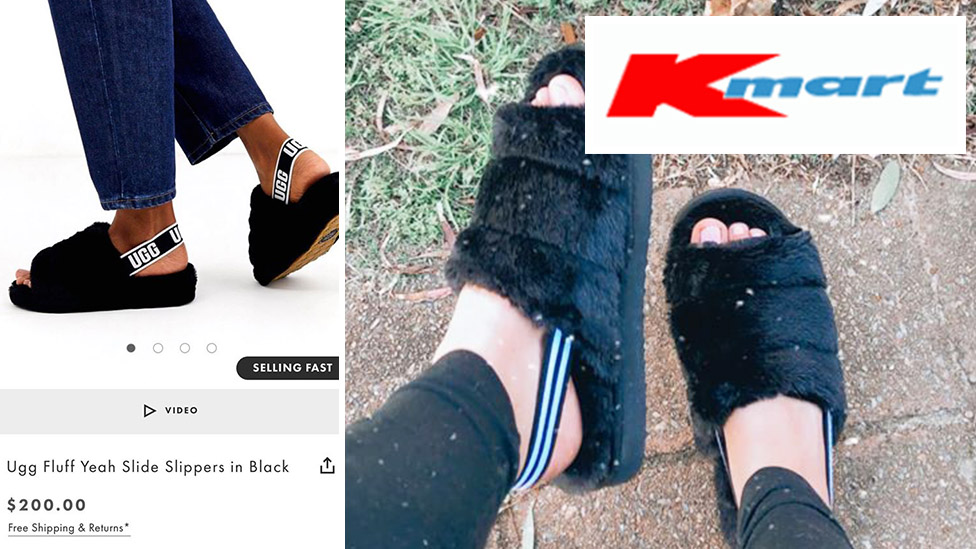 Kmart fans choosing $12 furry slippers 
