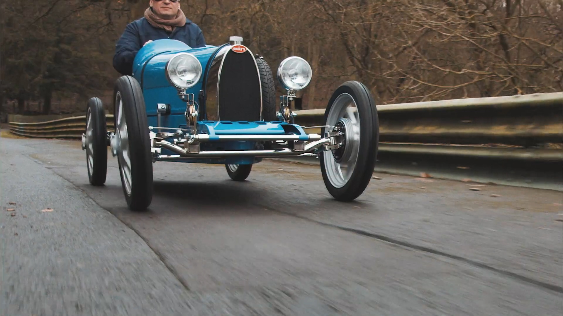 miniature bugatti car