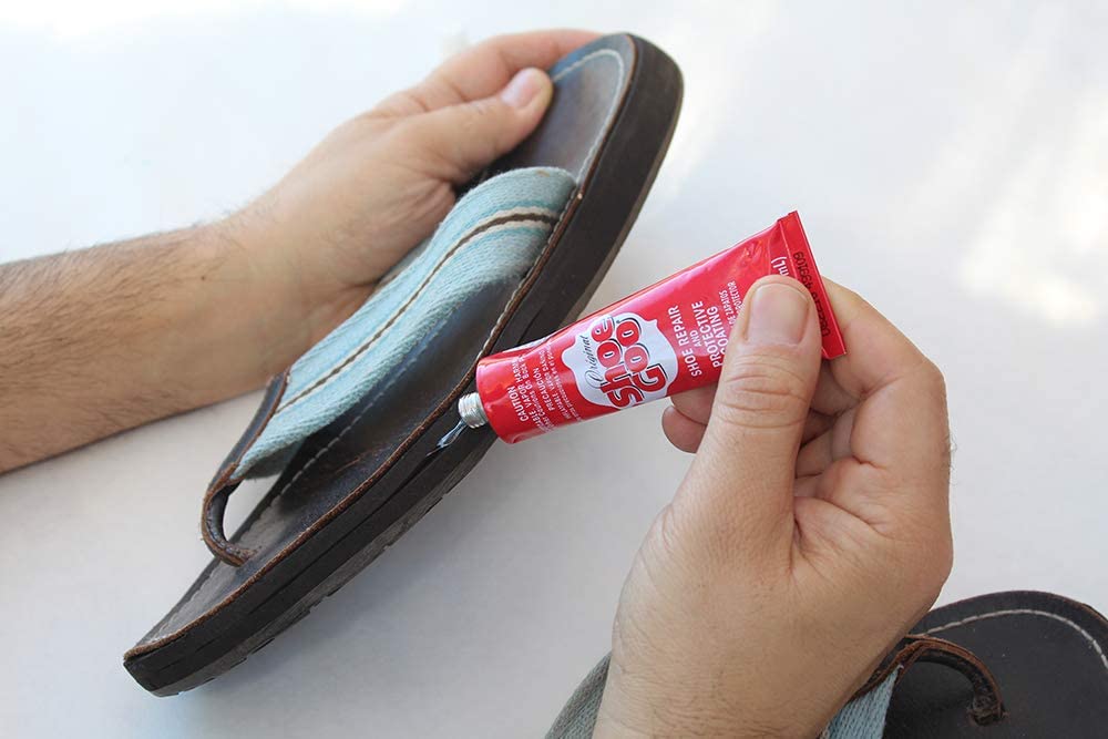 shoe goo to fix air mattress