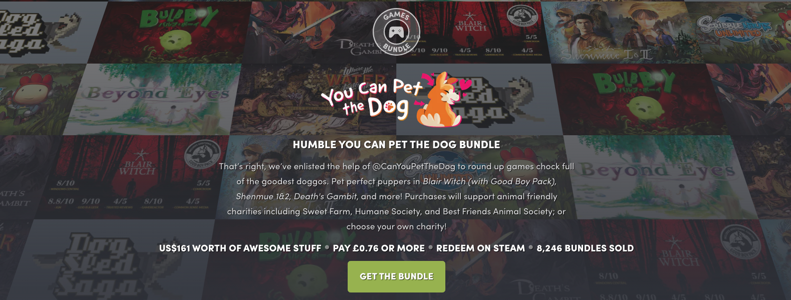 Humble S You Can Pet The Dog Bundle Is Exactly What It Sounds Like Wilson S Media - videos matching buying the infinite pet gamepass in roblox