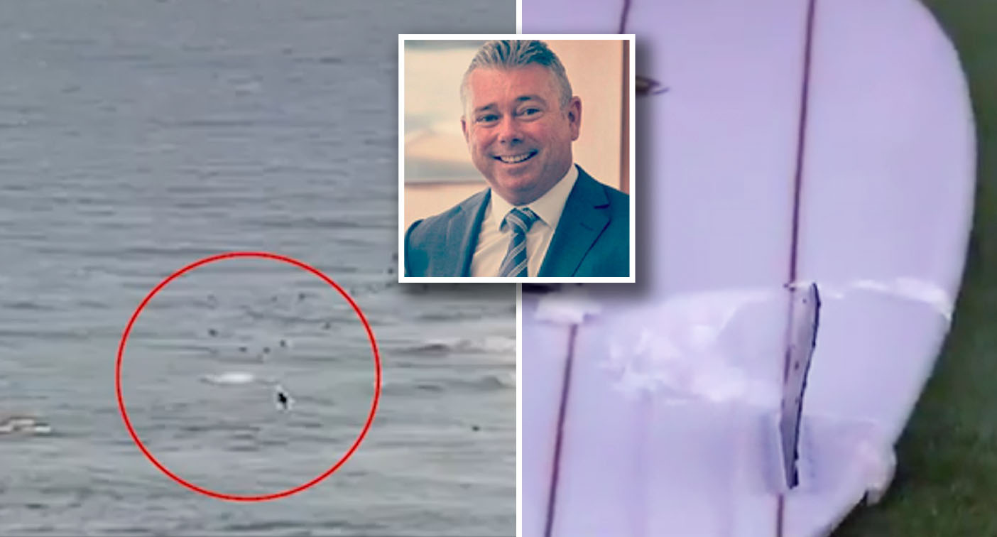 Gold Coast man's horrific shark attack death caught on