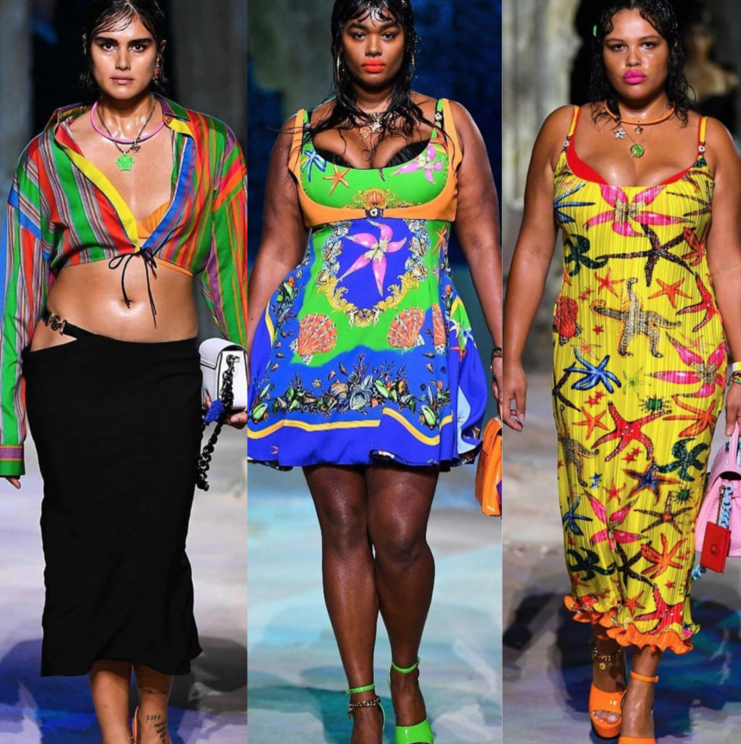 plus size versace inspired dress