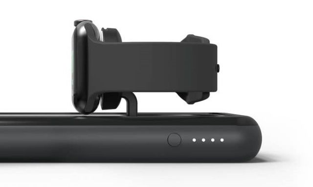 Mophie 最新的外置電源有個翻揭式apple Watch 支架