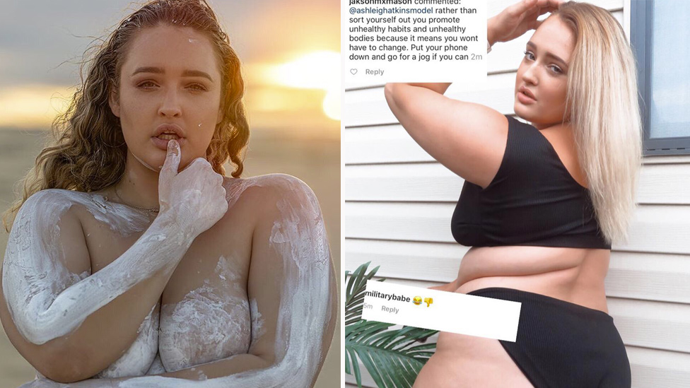 Aussie model hits back after trolls slam her semi-nude snaps