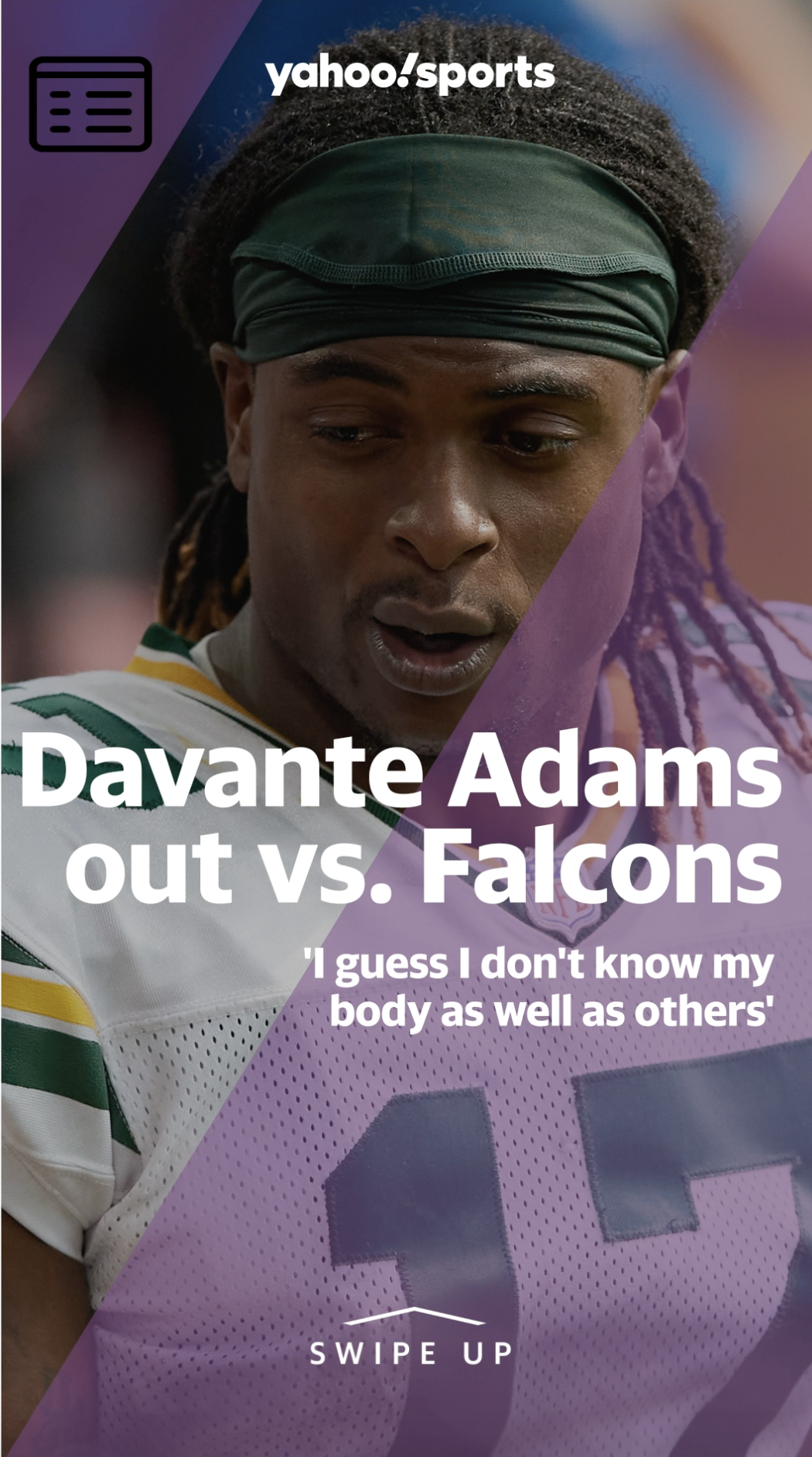 Davante Adams tweets he won't play Monday night: 'I guess I don't know my  body as well as others'