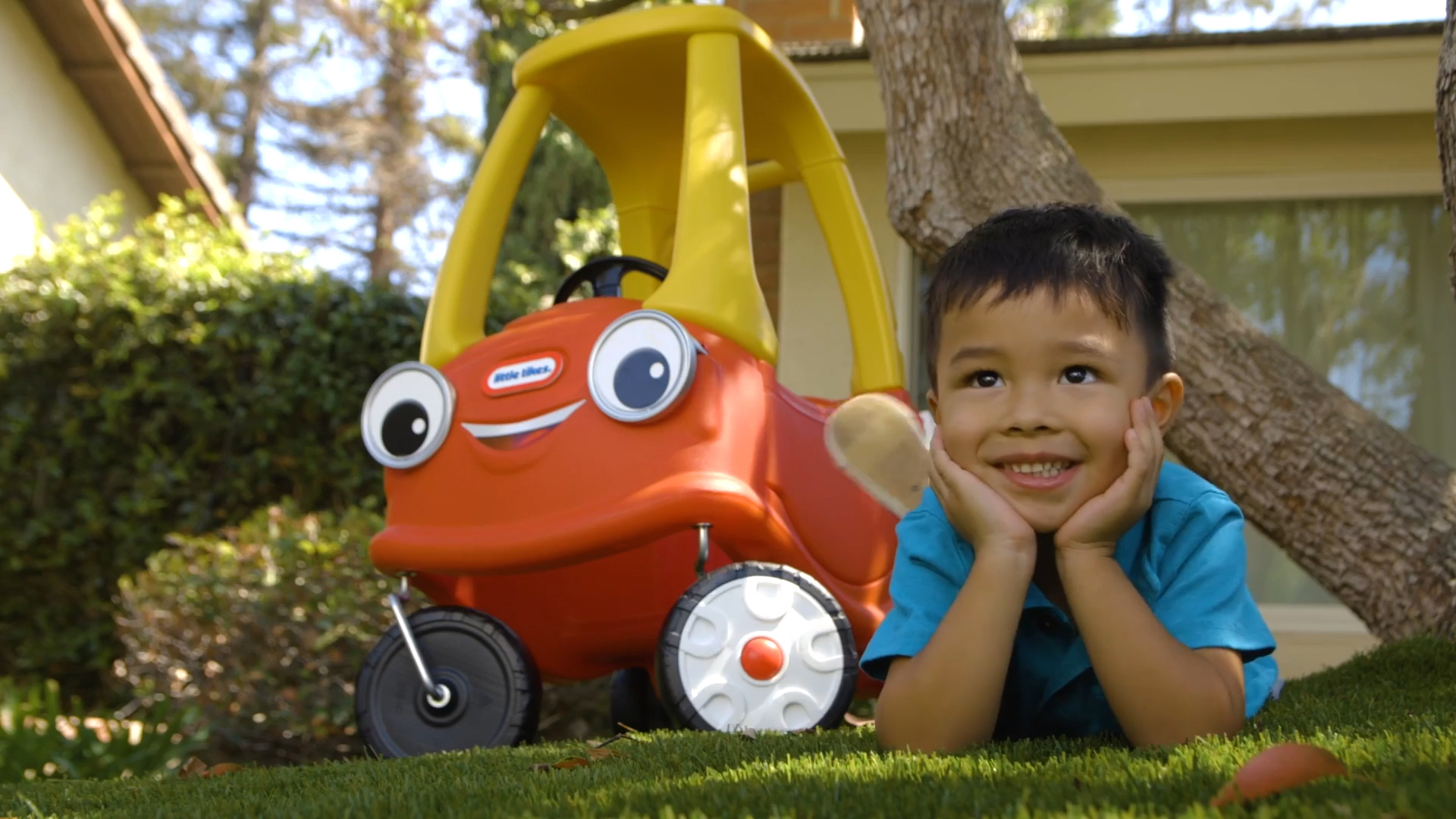 cozy coupe front wheels on wrong