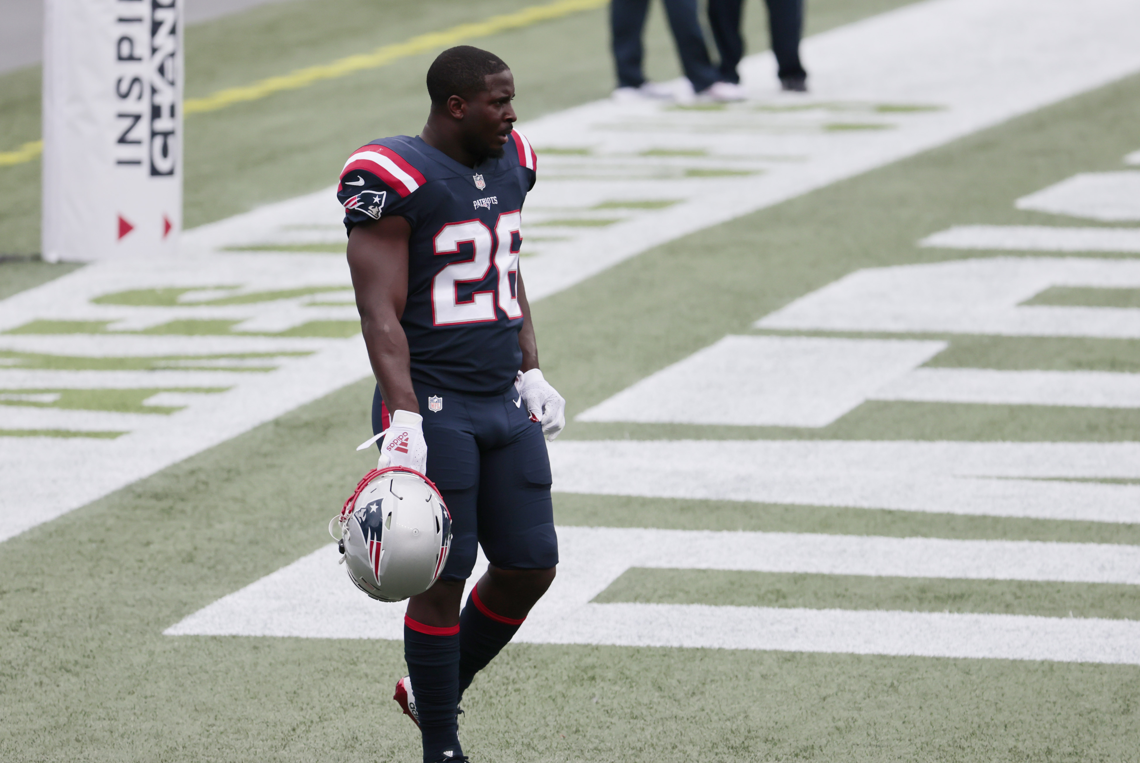 Patriots place late scratch Sony Michel on IR, activate Damien Harris